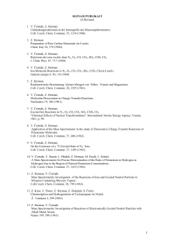 list of publications - J. Heyrovsk&yacute; Institute of Physical Chemistry