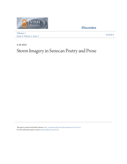Storm Imagery in Senecan Poetry and Prose