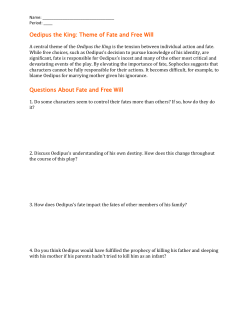 Oedipus the King: Theme of Fate and Free Will