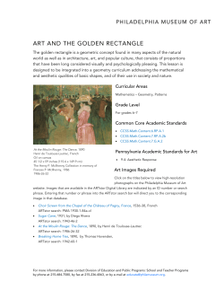 art and the golden rectangle