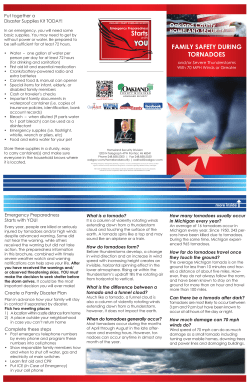 Family Safety During Tornadoes