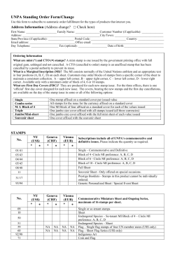 Standing Order Form - English