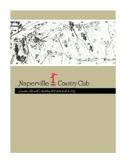 NCC History Packet - Naperville Country Club