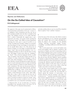 On the So-Called Idea of Causation