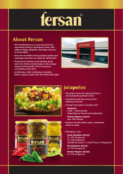 About Fersan Jalape&ntilde;os