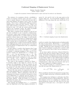Conformal Mapping of Displacement Vectors