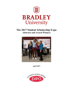 The 2017 Student Scholarship Expo