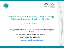 Understanding Motor Planning Deficits in Young Children with