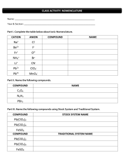 2 Pb(ClO3)4 FeSO4 Pb(ClO3)2 Pb(ClO3)4 FeSO4