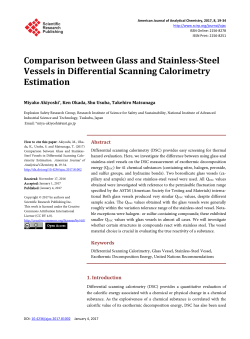 Comparison between Glass and Stainless