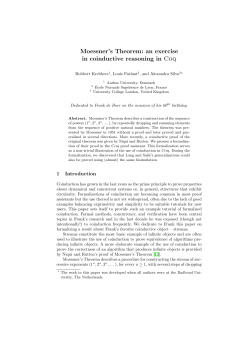 Moessner`s Theorem: an exercise in coinductive reasoning in Coq