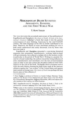 Merchants of Death Revisited: Armaments