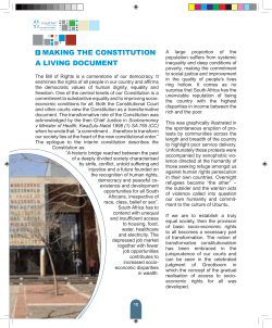 MaKIng tHE COnstItutIOn a LIVIng dOCuMEnt