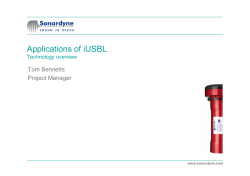 Advances in Subsea Positioning