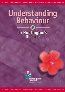 HDAI Understanding Behaviour in Huntingtons Disease