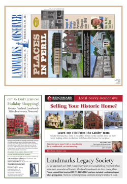 Observer Winter 2013 - Greater Portland Landmarks