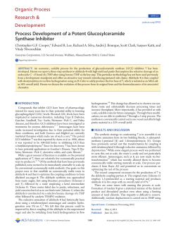 Process Development of a Potent