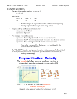 Enzyme Kinetics
