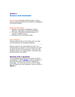 Science and Scientists - Midway Middle School Science