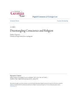Disentangling Conscience and Religion