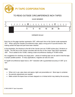 to read outside circumference inch tapes