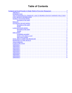 appendix 1 - Ecology and Society