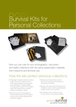 Survival Kits for Personal Collections