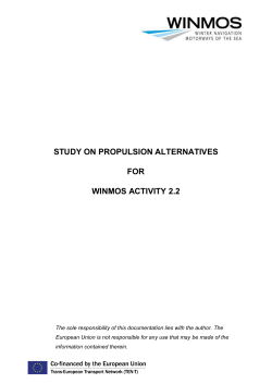 study on propulsion alternatives for winmos activity 2.2