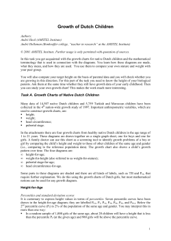 Growth of Dutch Children - Homepages of UvA/FNWI staff