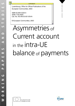 asymmetries of current account in the intra