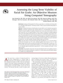 Assessing the Long-Term Viability of Facial Fat Grafts: An Objective