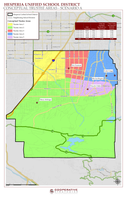 Conceptual Scenario A - Hesperia Unified School District