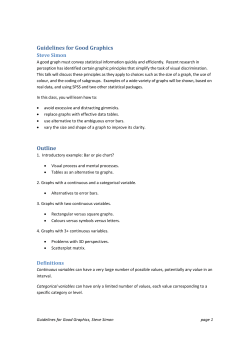 Guidelines for Good Graphics Outline