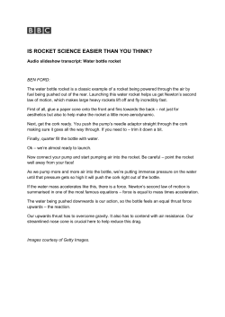 IS ROCKET SCIENCE EASIER THAN YOU THINK?