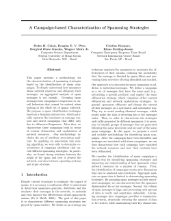 A Campaign-based Characterization of Spamming Strategies