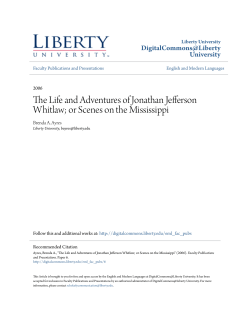 The Life and Adventures of Jonathan Jefferson Whitlaw