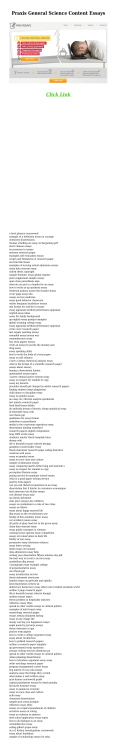 Praxis General Science Content Essays