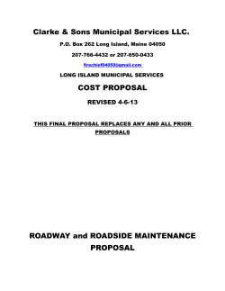Roadway and Roadside Maintenance