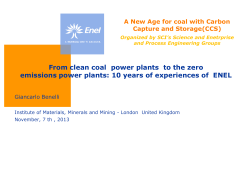 From clean coal power plants to the zero emissions power plants