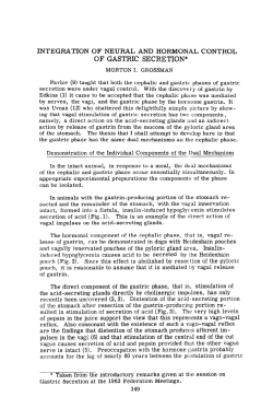 INTEGRATION OF NEURAL AND HORMONAL CONTROL OF