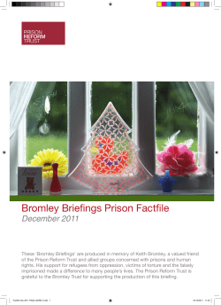 Bromley Briefings Prison Factfile