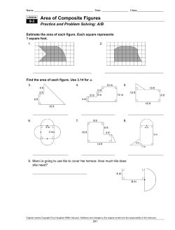 Area of Composite Figures