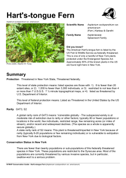 NYNHP Conservation Guide for Hart`s