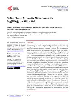 Solid-Phase Aromatic Nitration with Mg(NO3)2 on Silica Gel