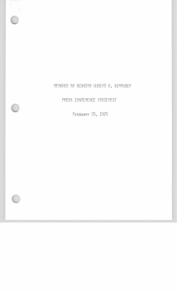 Press conference statement on SALT Agreement