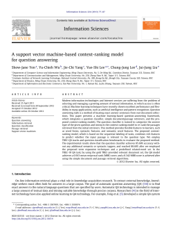 A support vector machine-based context