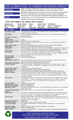 Safe Alternatives to Common Household Products
