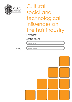 Cultural, social and technological influences on the hair industry