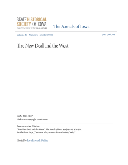 The New Deal and the West