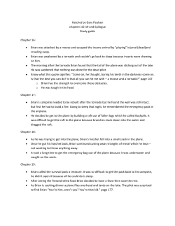 Hatchet by Gary Paulsen chapters 16